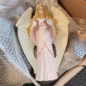 Pink and Cream Angel Wall Plaque